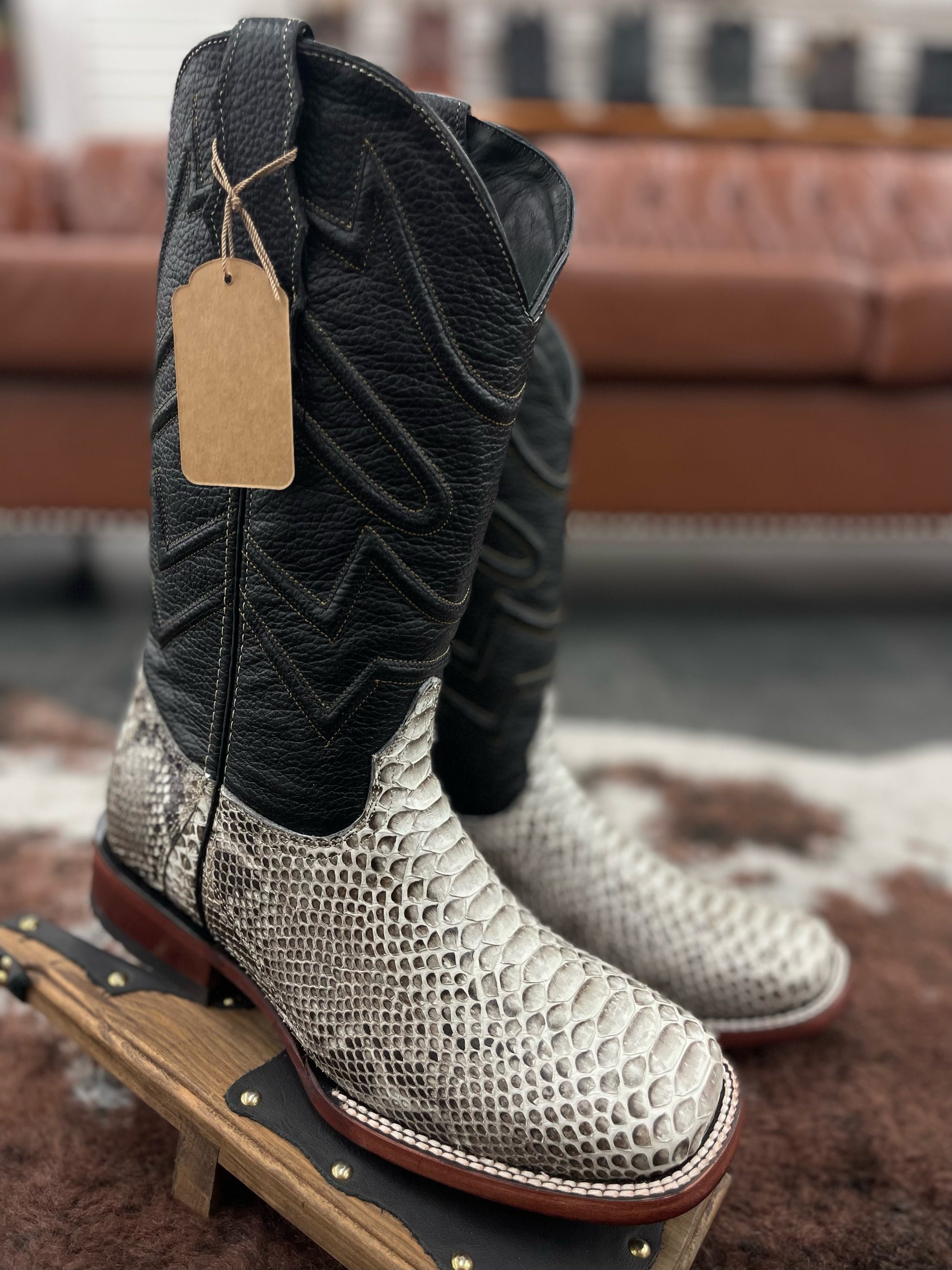JW RANCH BOOTS - Piel de Piton Gris