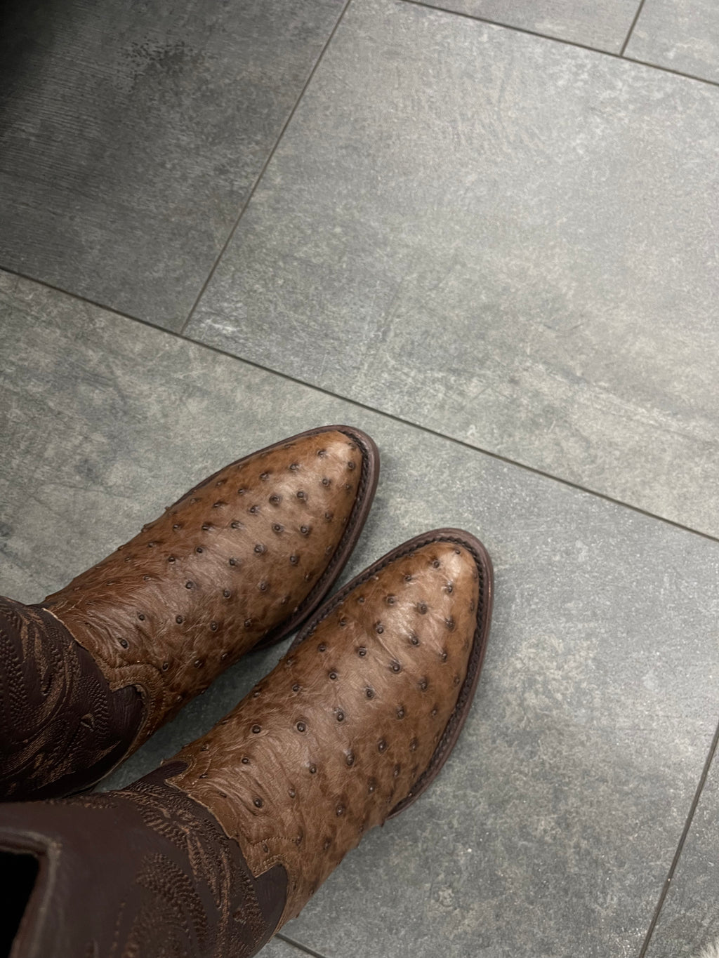 Ranchero Western Wear Boots Avestruz color café