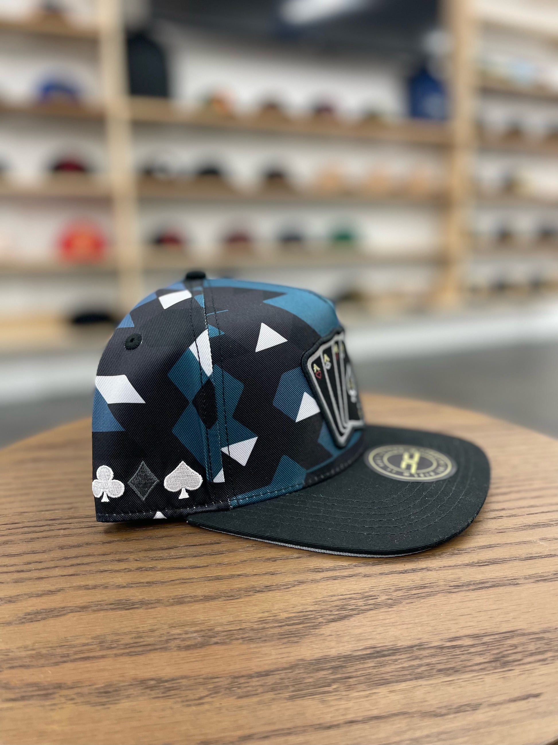 JC HATS - Poker Camo Aqua