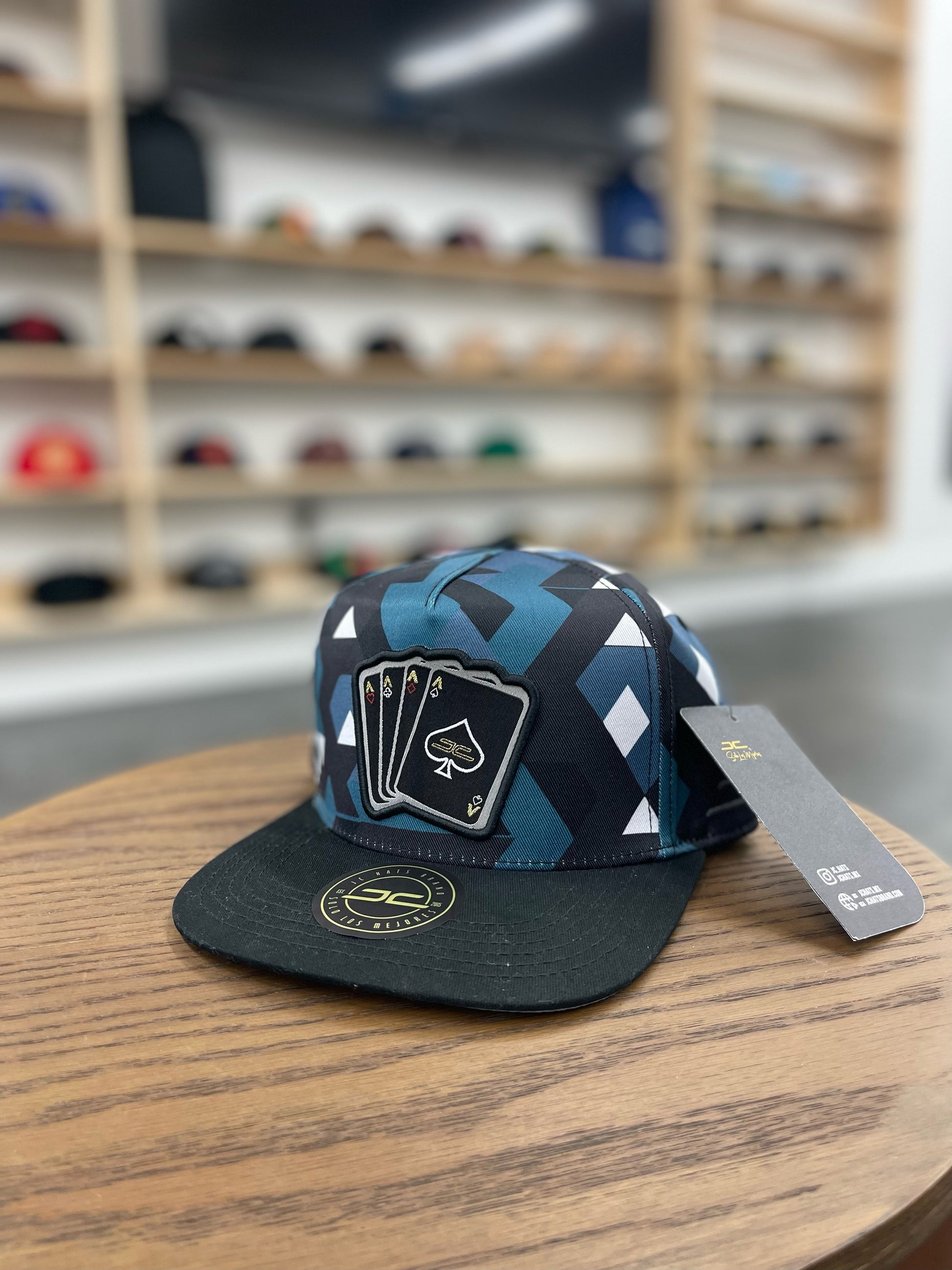 JC HATS - Poker Camo Aqua