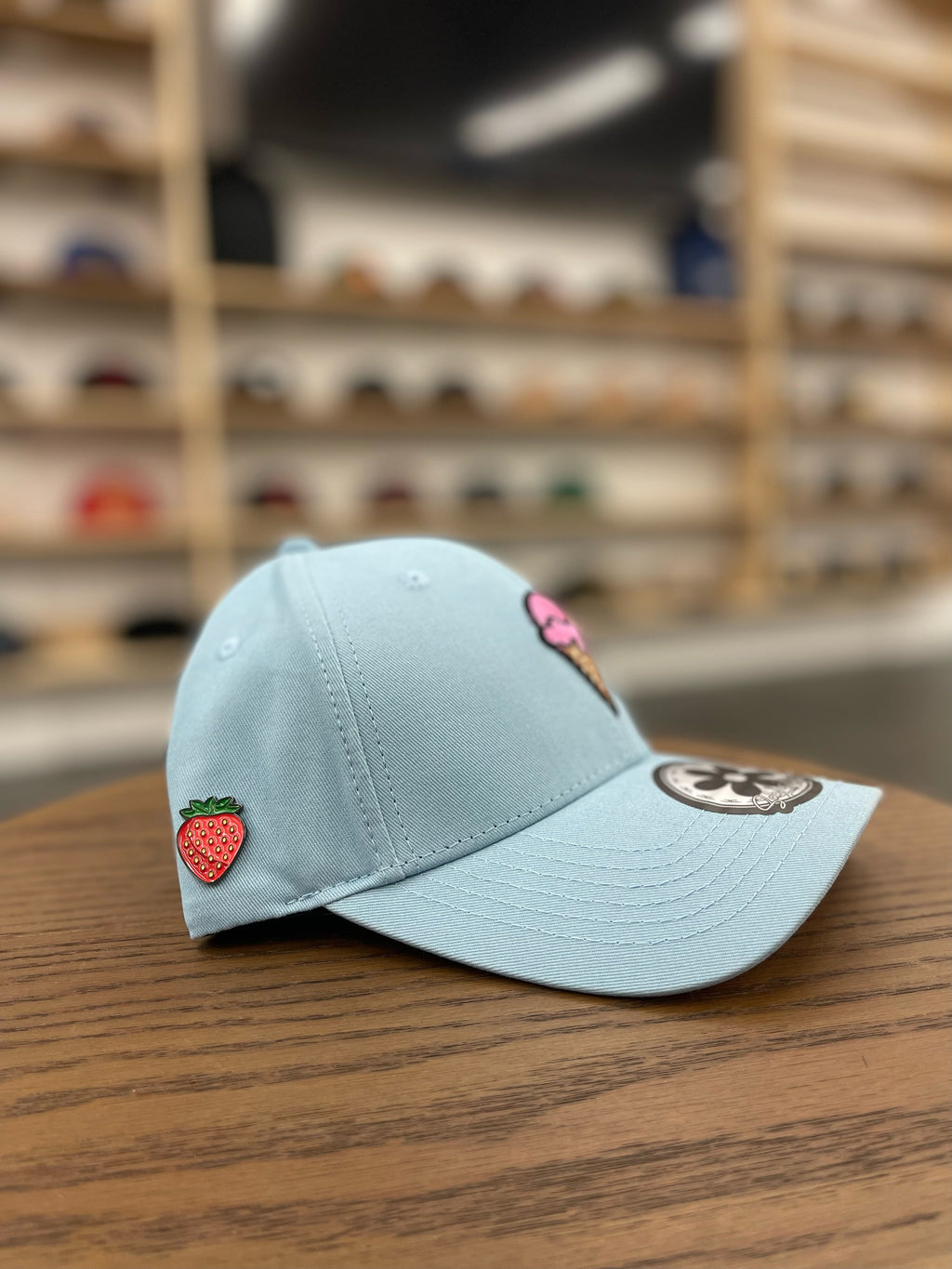 JC HATS - Ice Cream Curved Baby Blue for Women