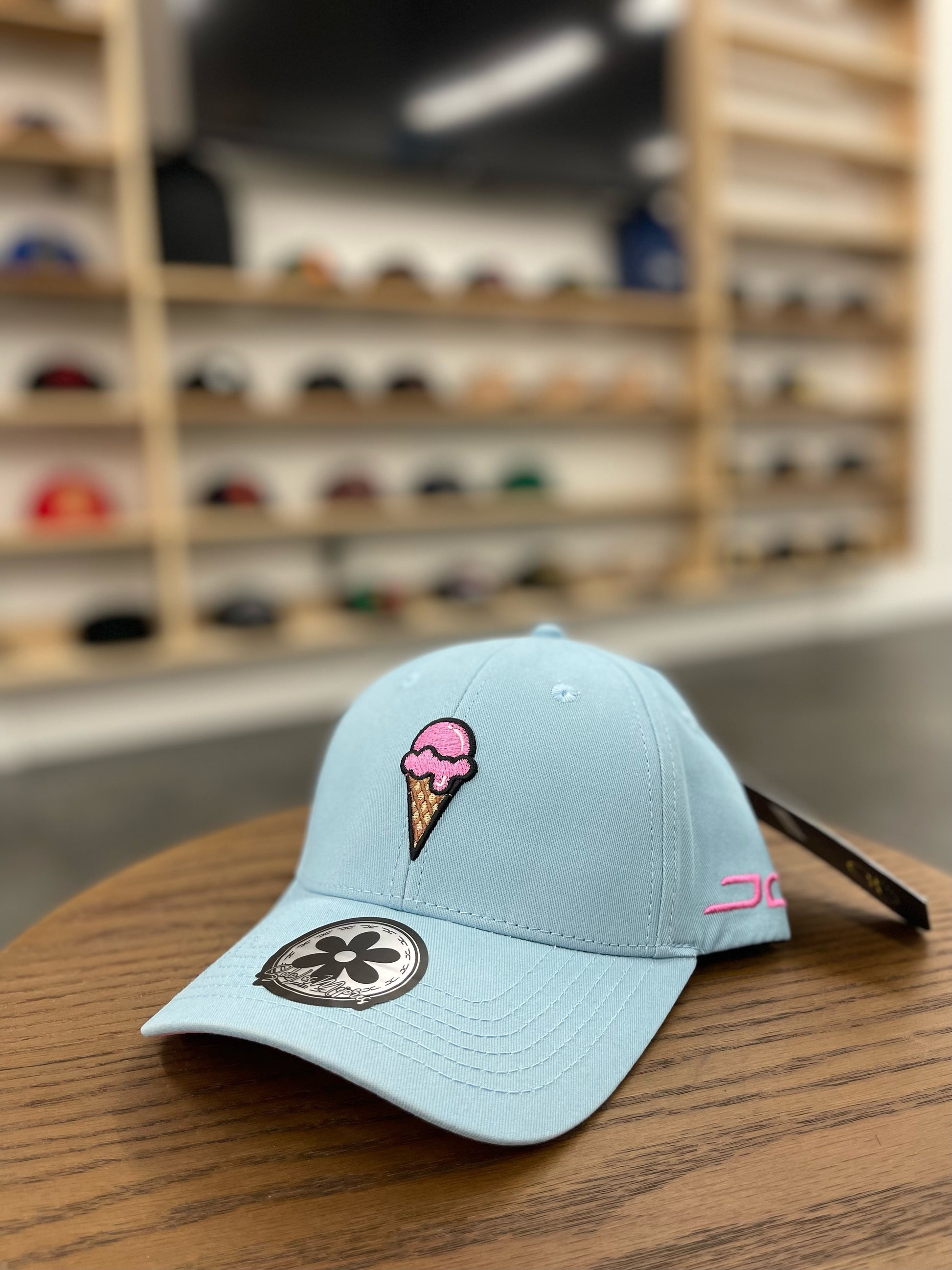 JC HATS - Ice Cream Curved Baby Blue for Women
